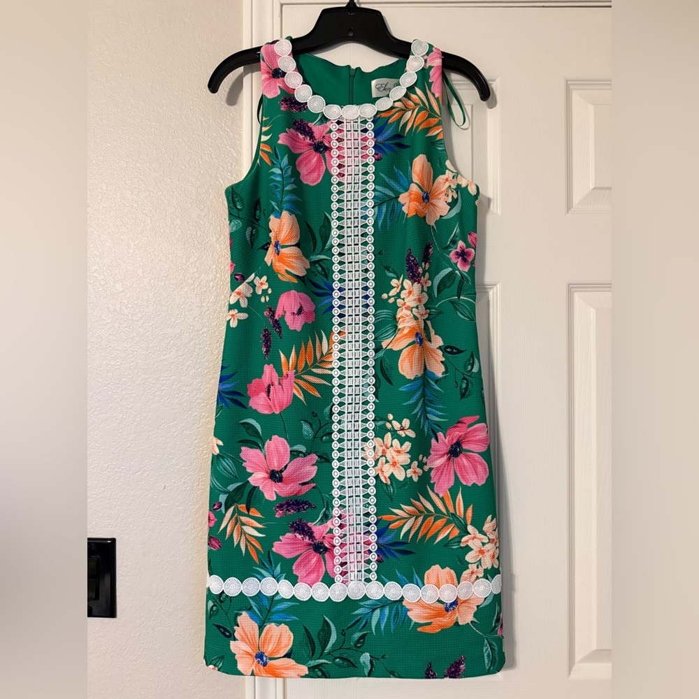 Eliza J Tropical Floral Mini Dress